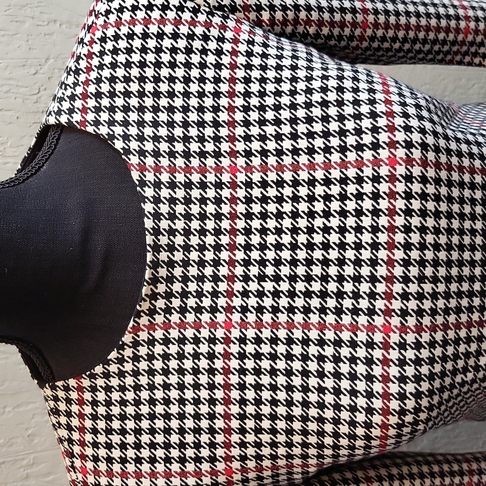Lauren Ralph Lauren Windowpane Houndstooth Dress with Bell Sleeve - Picture 5 of 11